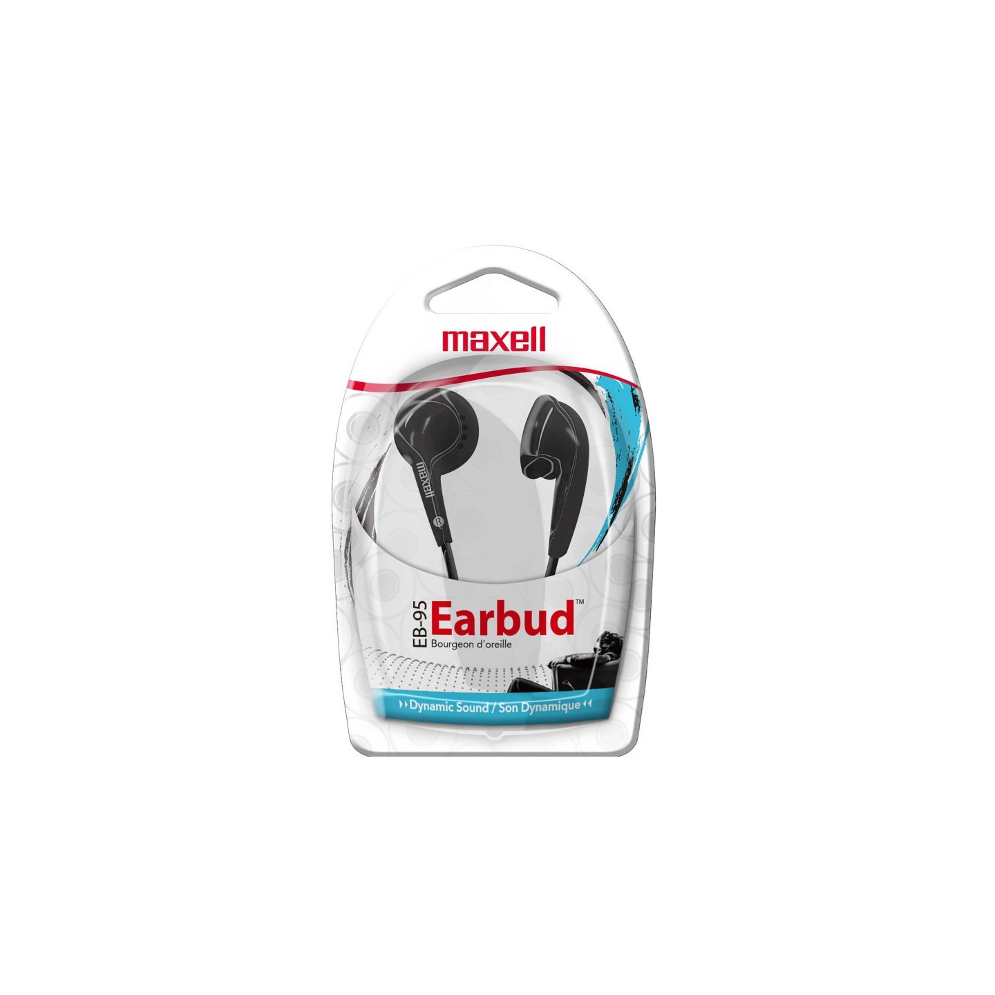Maxell Budget Stereo Earbuds, Black