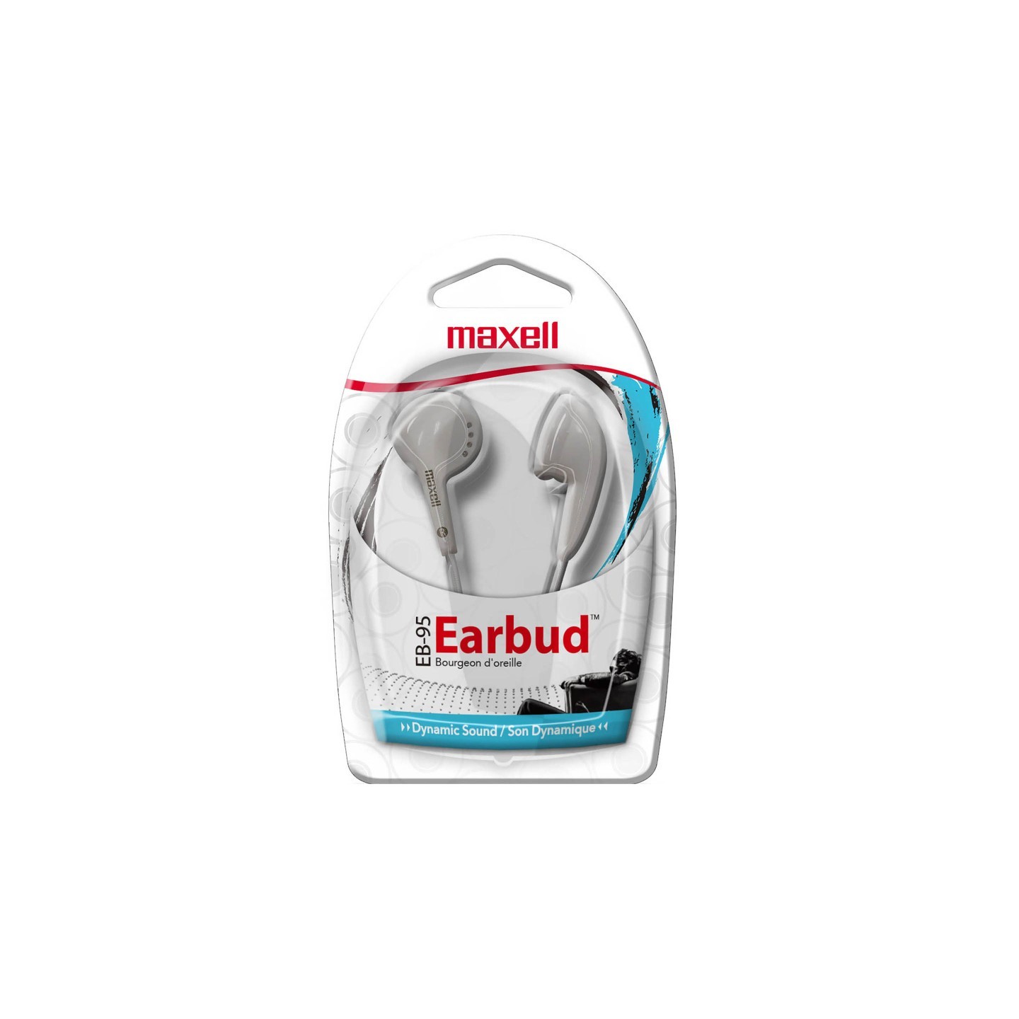 Maxell Budget Stereo Earbuds, White