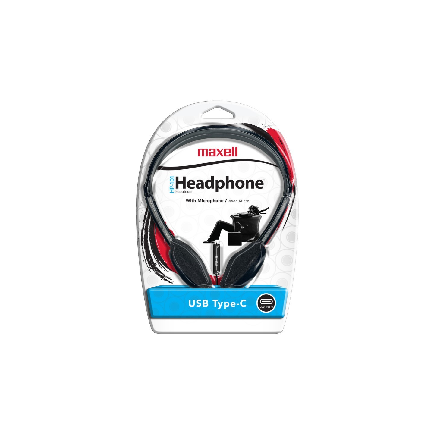 Maxell HP101 USB C Headphone with Mic