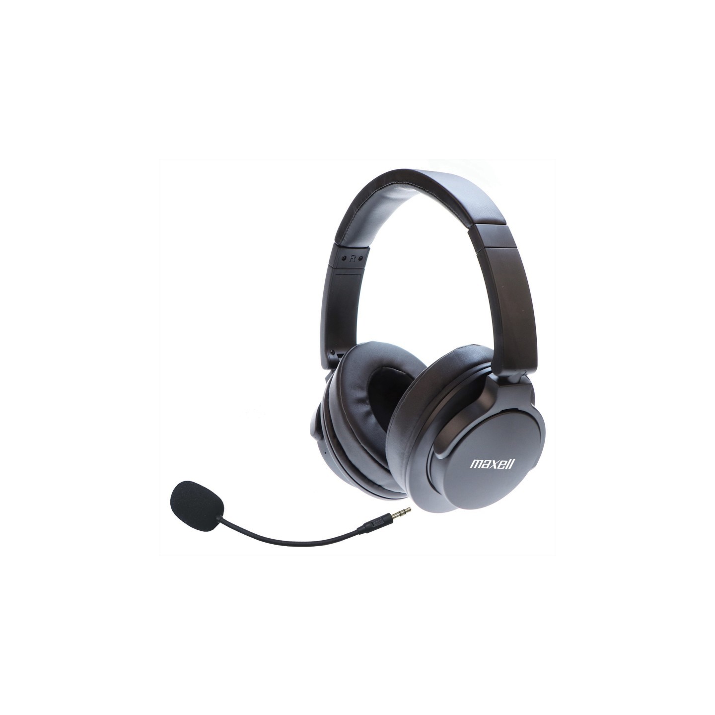 Maxell Bass 13 Active Noise Cancellation Wireless Headphones with Boom MIC, Black
