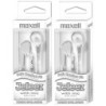 Maxell Jelleez™ Soft Earbuds with Mic, White, Pack of 2