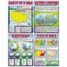 McDonald Publishing Basic Map Skills Posters, Set of 4