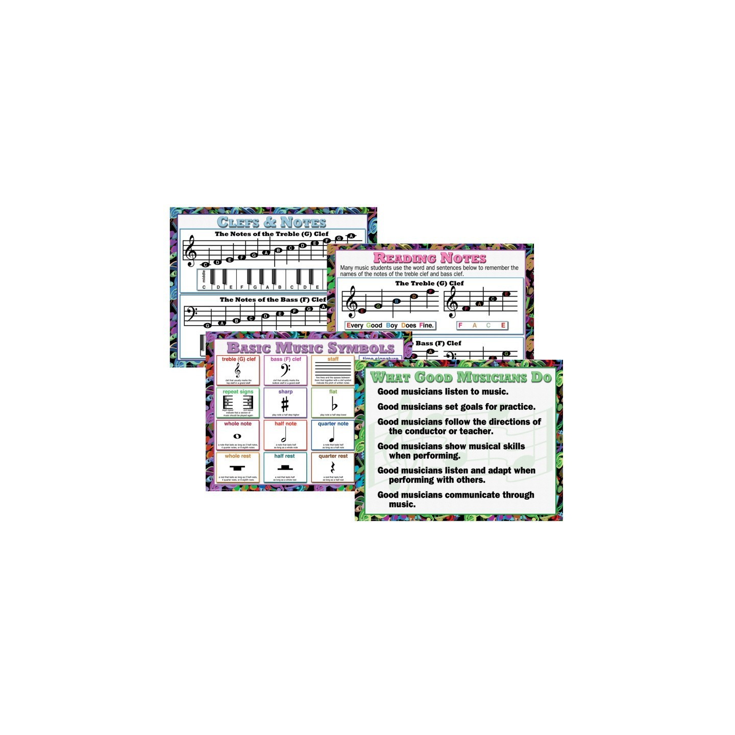 McDonald Publishing Music Posters, Set of 4