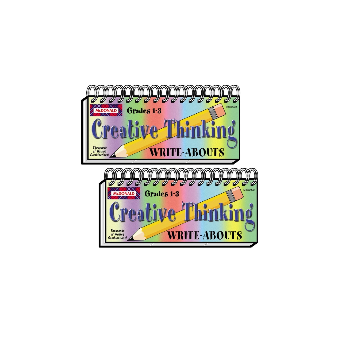 McDonald Publishing Creative Thinking Write-Abouts, Grade 1-3, Pack of 2