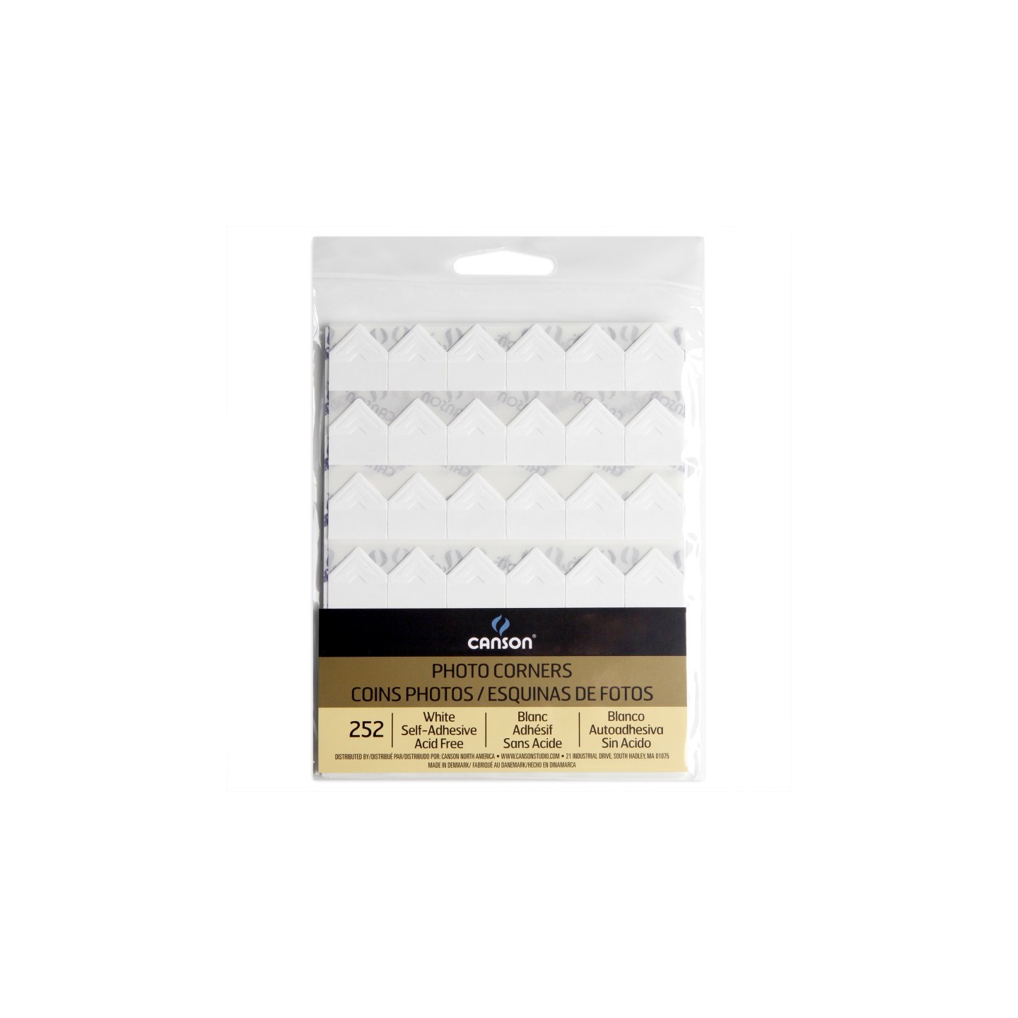 Canson Canson Self-Adhesive Photo Corners, White, Set of 252