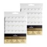 Canson Canson Self-Adhesive Photo Corners, White, 252 Per Pack, 2 Packs