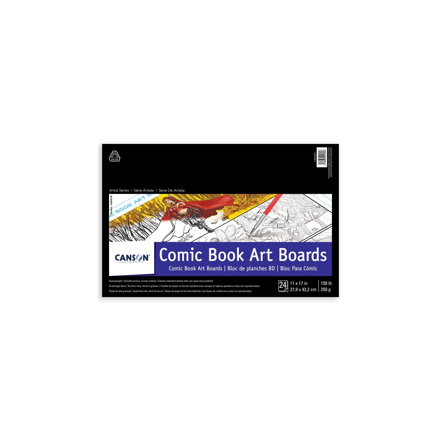 Canson Artist Series Comic Board, 24 Sheet, 11X17 inch, 1 Count