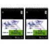 Canson Artist Series Drawing Pad, Bright White, Top Wire Binding, 24 Sheet, 11x14 inch, Pack of 2