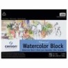 Canson Artist Series Montval Watercolor Block, Foldover Binding, 15 Sheet, 12x16 inch, 1 Count