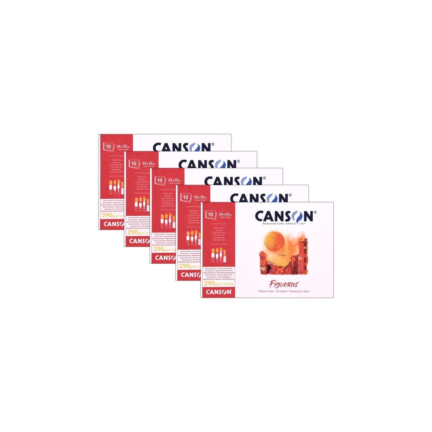 Canson Artist Series Canva Canvas Board, 16x20 inch, Pack of 5