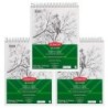 Mead® Derwent Academy™ Wirebound Sketchbook, 9" x 12", 70 Sheets, Pack of 3