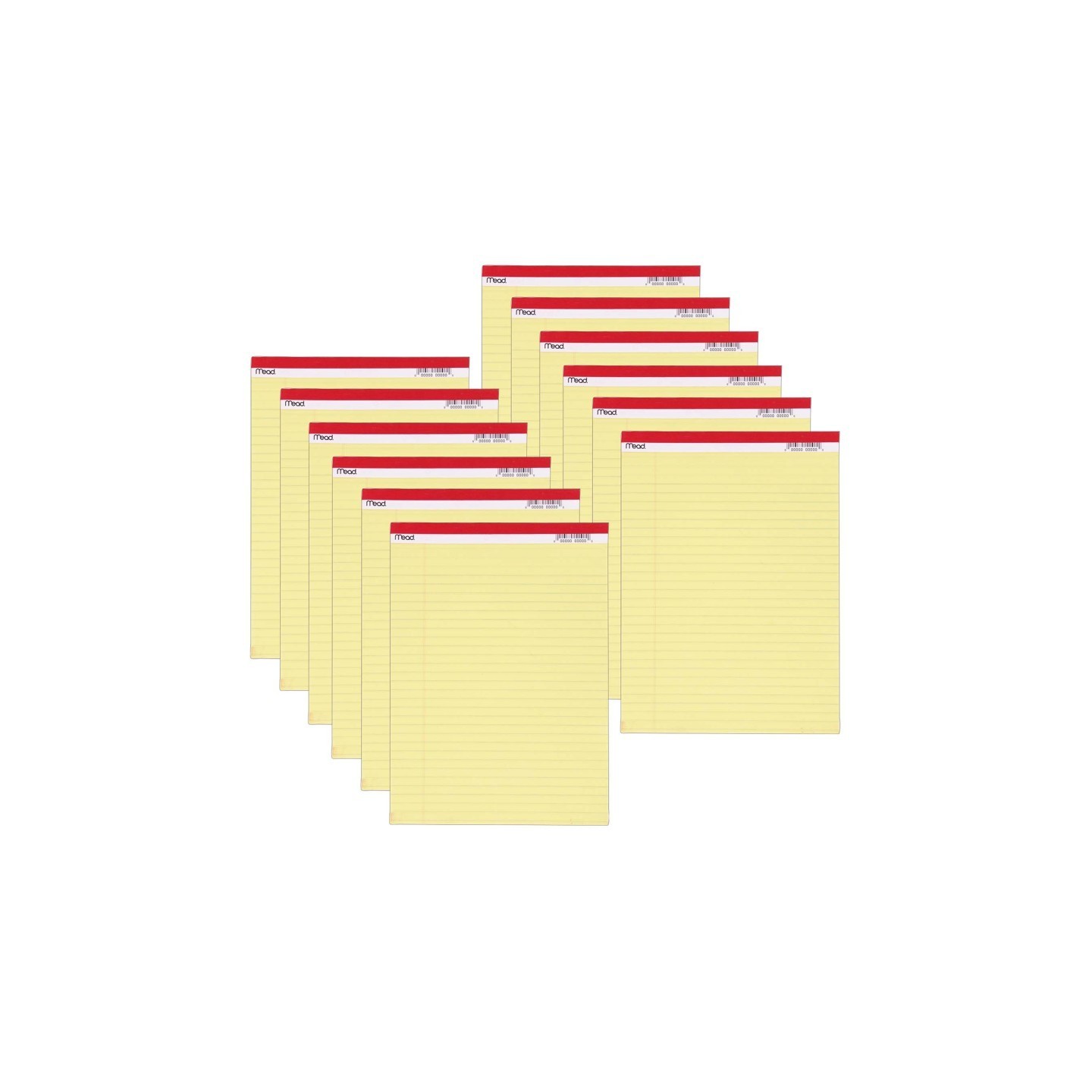 Mead® Standard Legal Pad, 8.5" x 11.75", 50 Sheets, 12 Pads