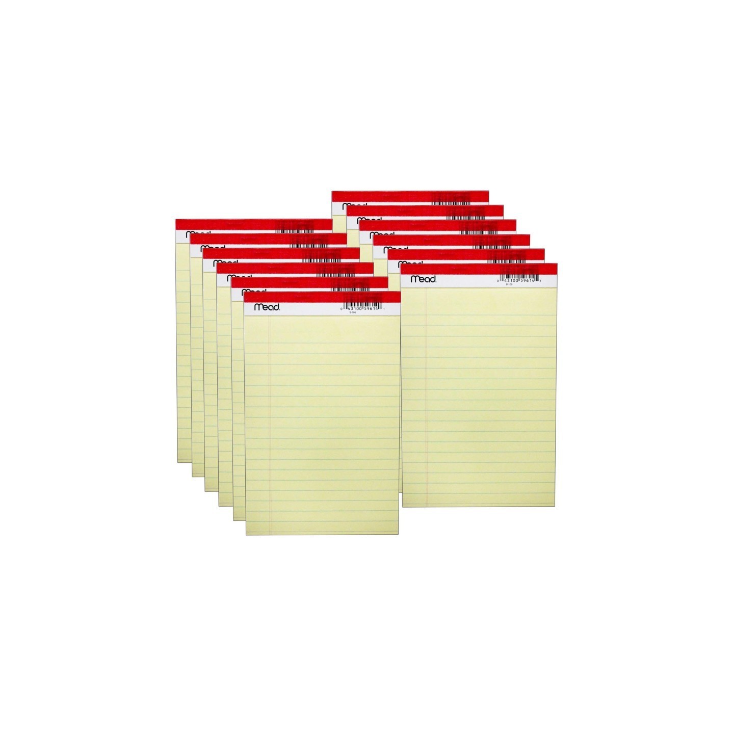 Mead® Junior Legal Pad, 5" x 8", 50 Sheets Per Pad, 12 Pads