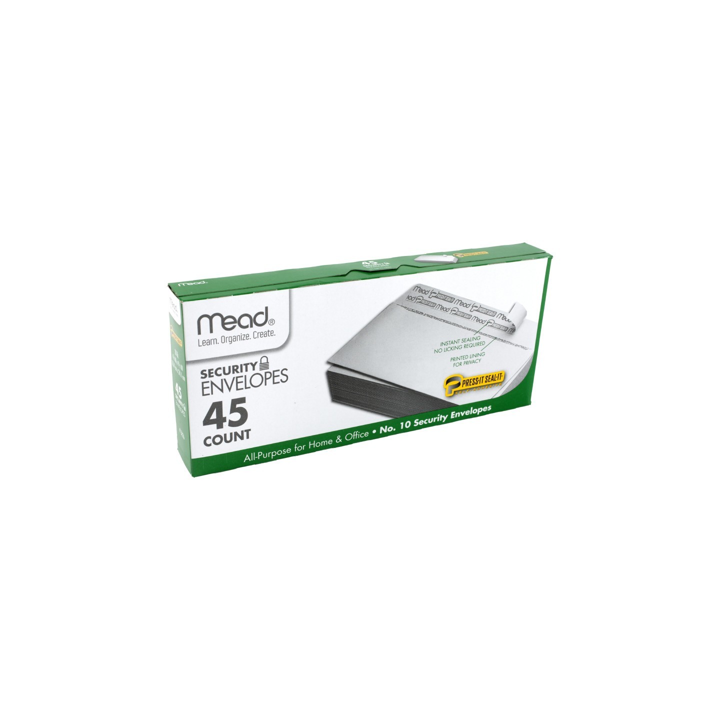 Mead® Press-It Seal-It® Security Envelopes, #10, Pack of 45