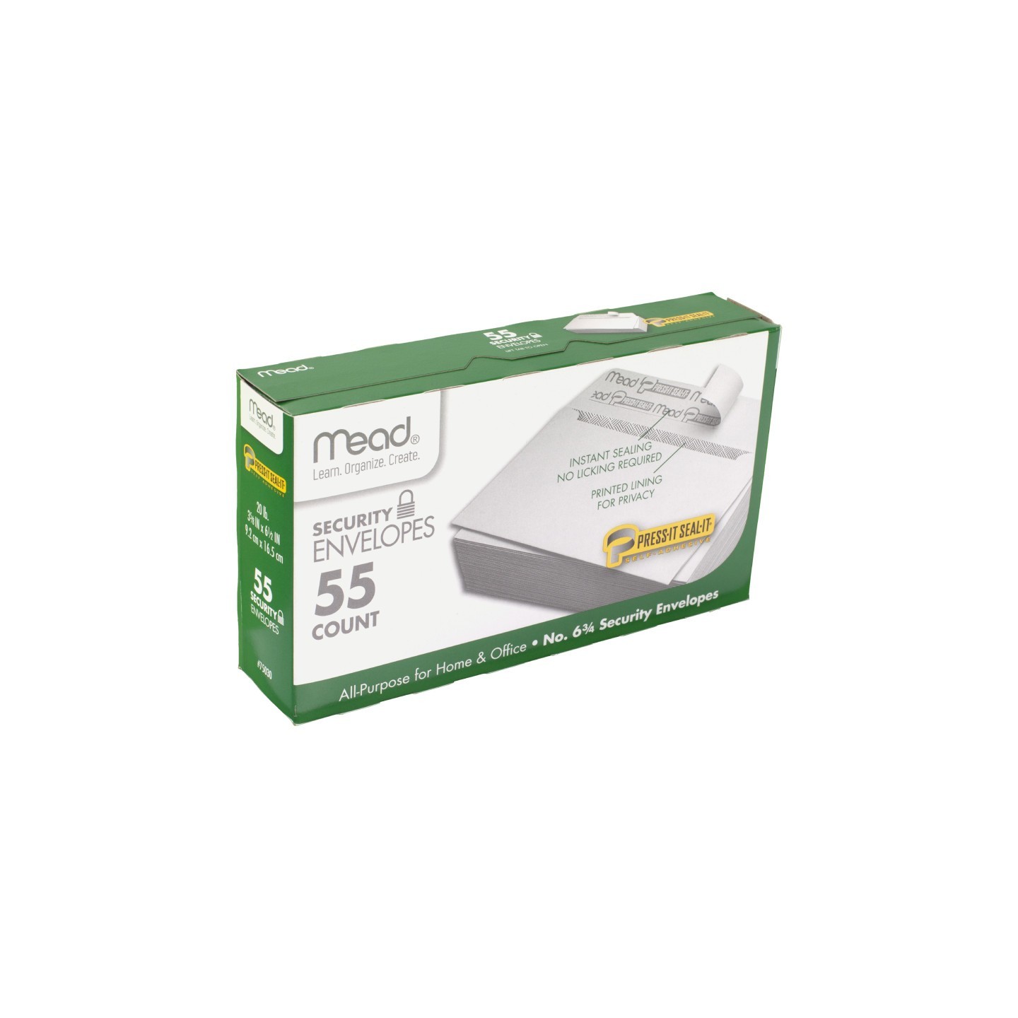 Mead® Press-It Seal-It® Security Envelopes, #6.75, 55 count