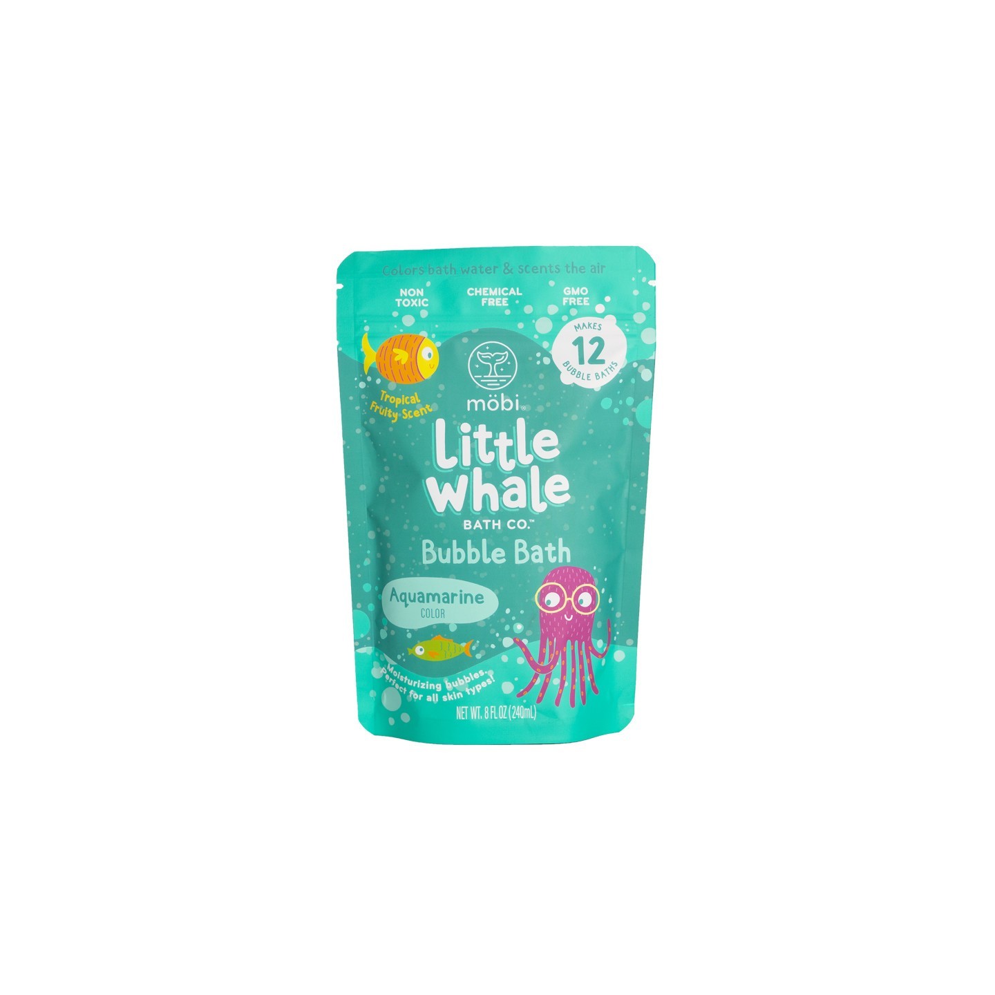 Little Whale Bath Co. Bubble Bath, Aquamarine