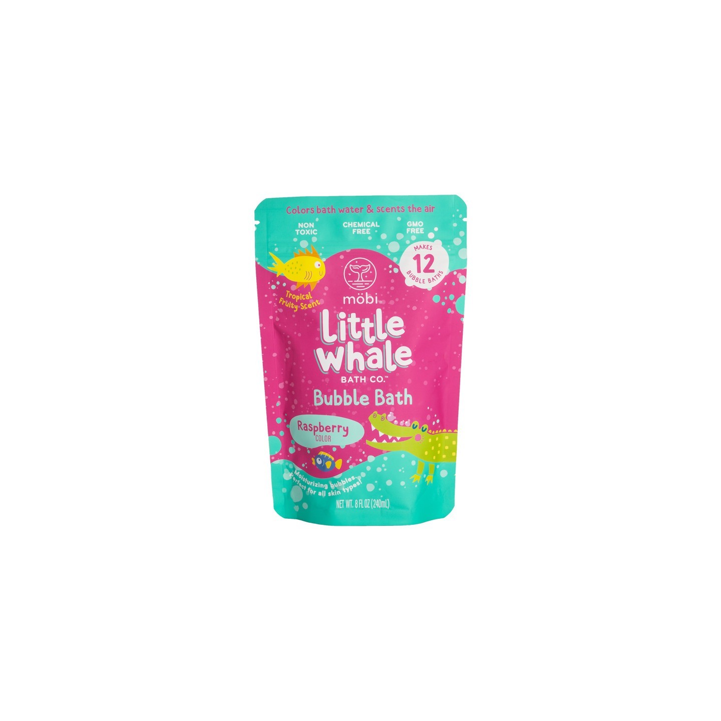 Little Whale Bath Co. Bubble Bath, Raspberry