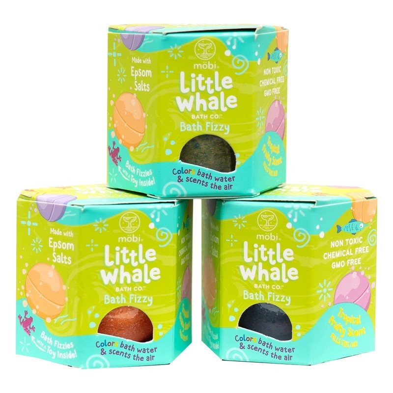Little Whale Bath Co. Bath Fizzy, Pack of 3