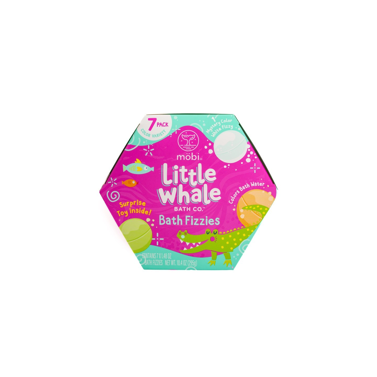 Little Whale Bath Co. Bath Fizzies, Pack of 7