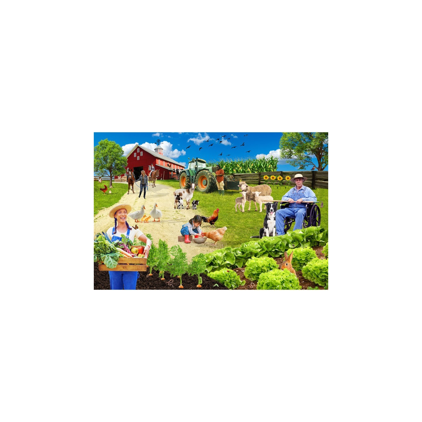 MOJO Farmyard Adventure Floor Puzzle