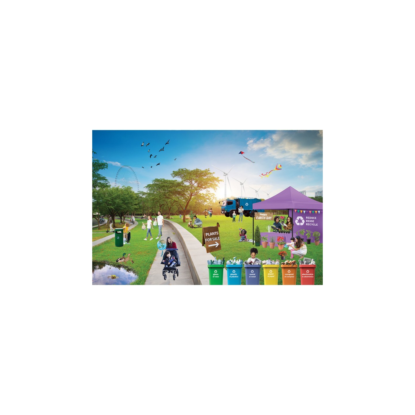 MOJO Earth Day Celebration at the Park Floor Puzzle