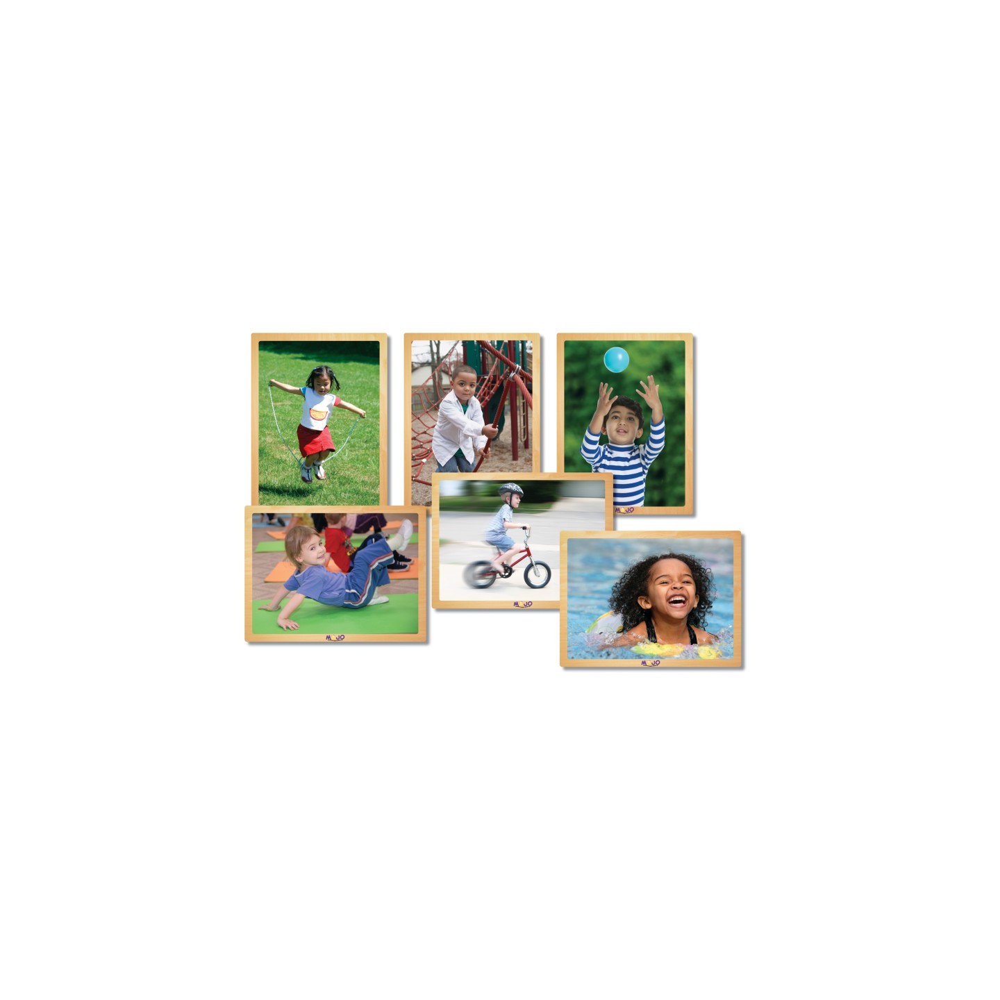 MOJO Kids in Motion Wooden 6-Puzzle Set