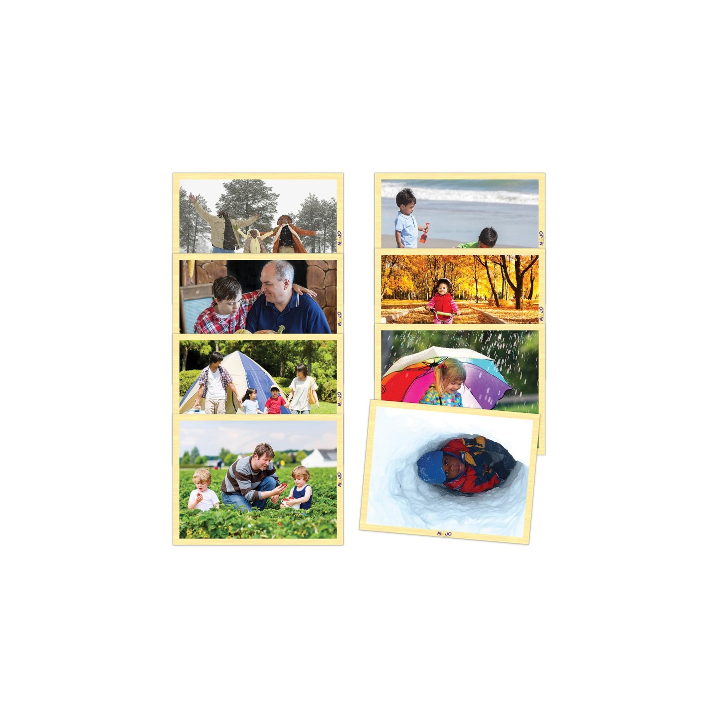 MOJO Change of Seasons Wooden 8-Puzzle Set