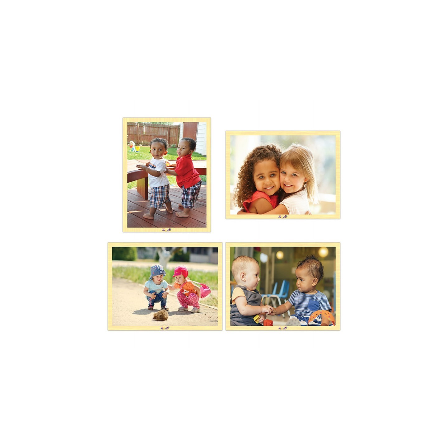 MOJO Friends Forever Wooden 4-Puzzle Set