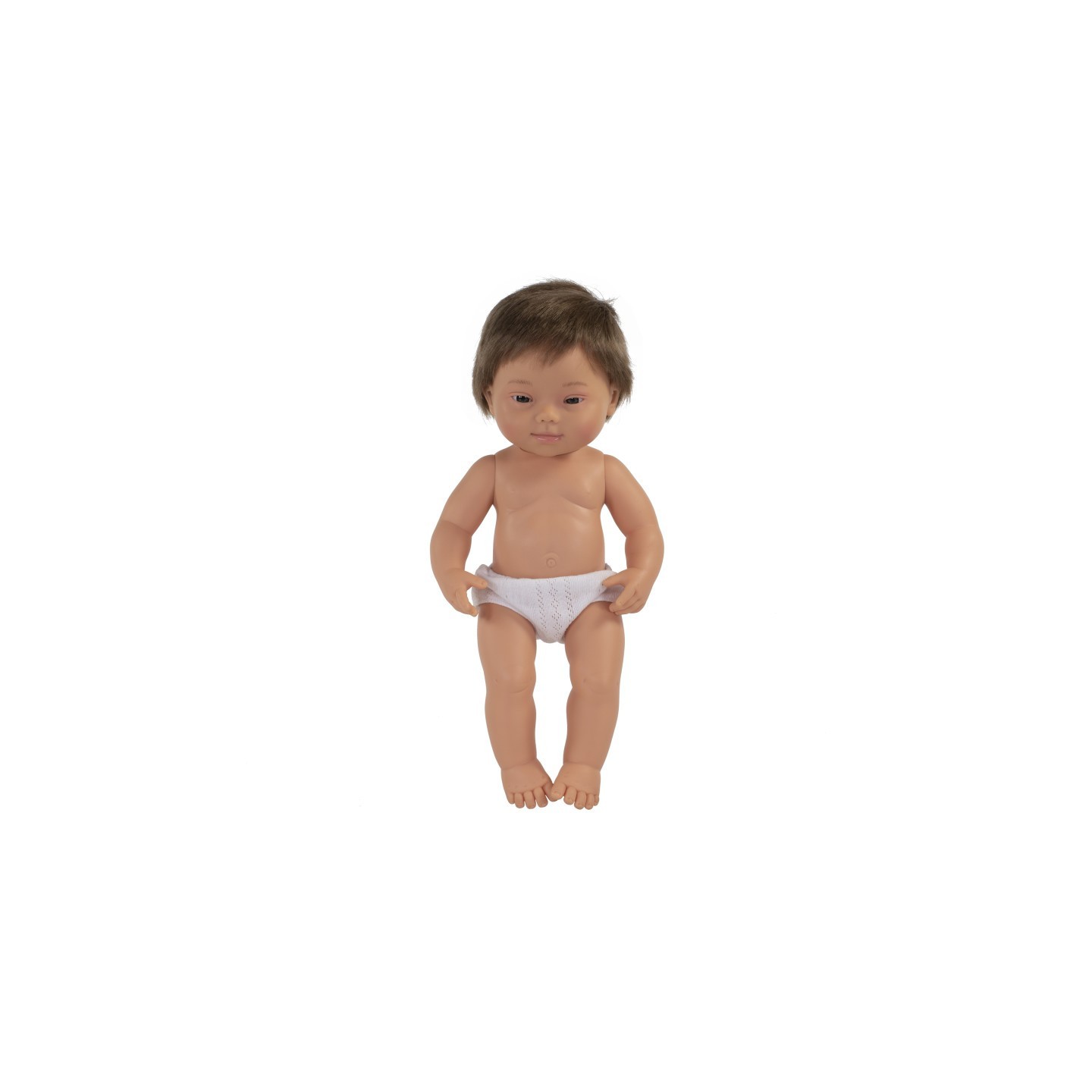 Miniland Anatomically Correct 15" Baby Doll, Down Syndrome Boy