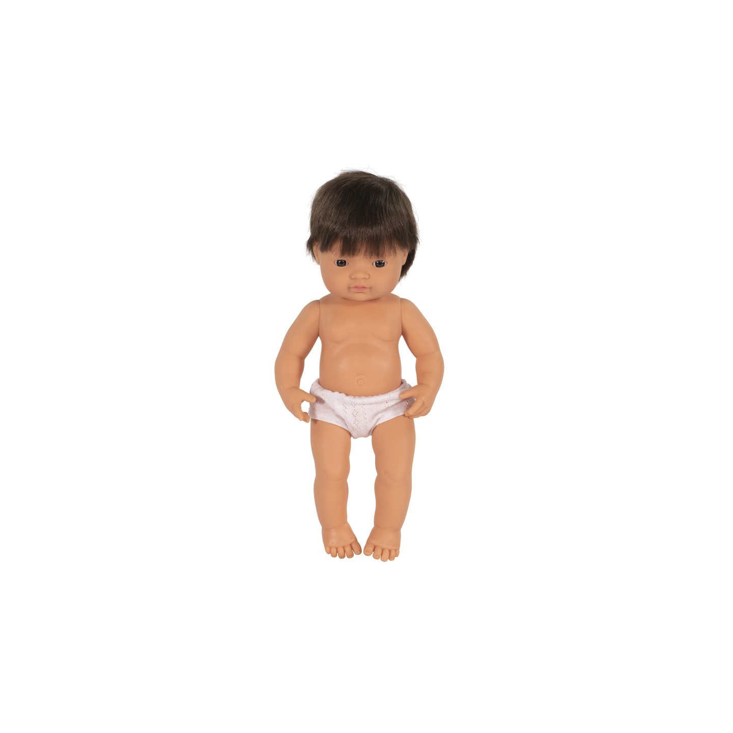 Miniland Anatomically Correct 15" Baby Doll, Caucasian Boy, Brunette