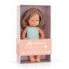 Miniland Anatomically Correct 15" Baby Doll, Caucasian Blonde Girl with Vitiligo
