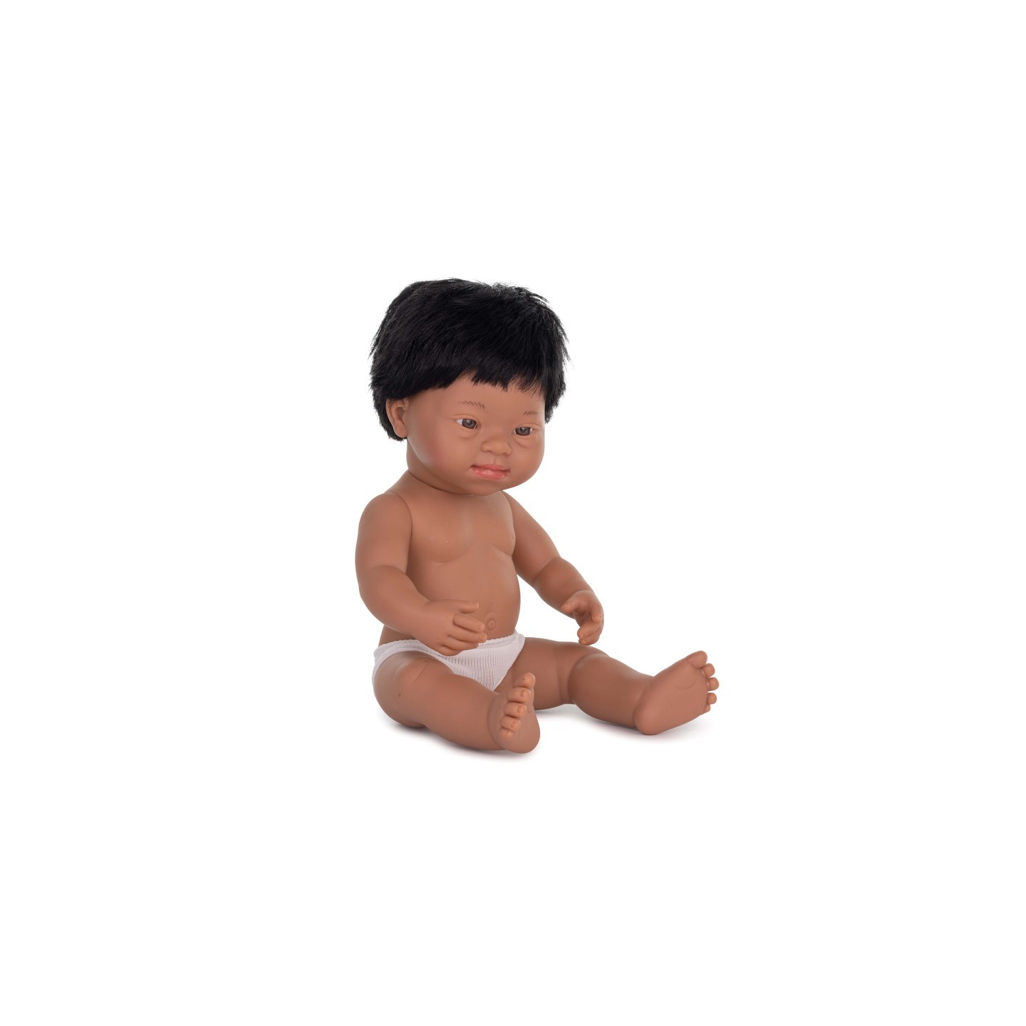 Miniland Anatomically Correct 15" Baby Doll, Down Syndrome Hispanic Boy