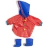 Miniland Doll Clothes, Rain Coat & Boots