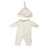 Miniland Beige Pajamas with Hat, 15"