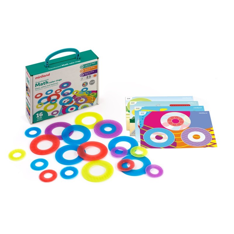 Miniland Translucent Math Color Rings