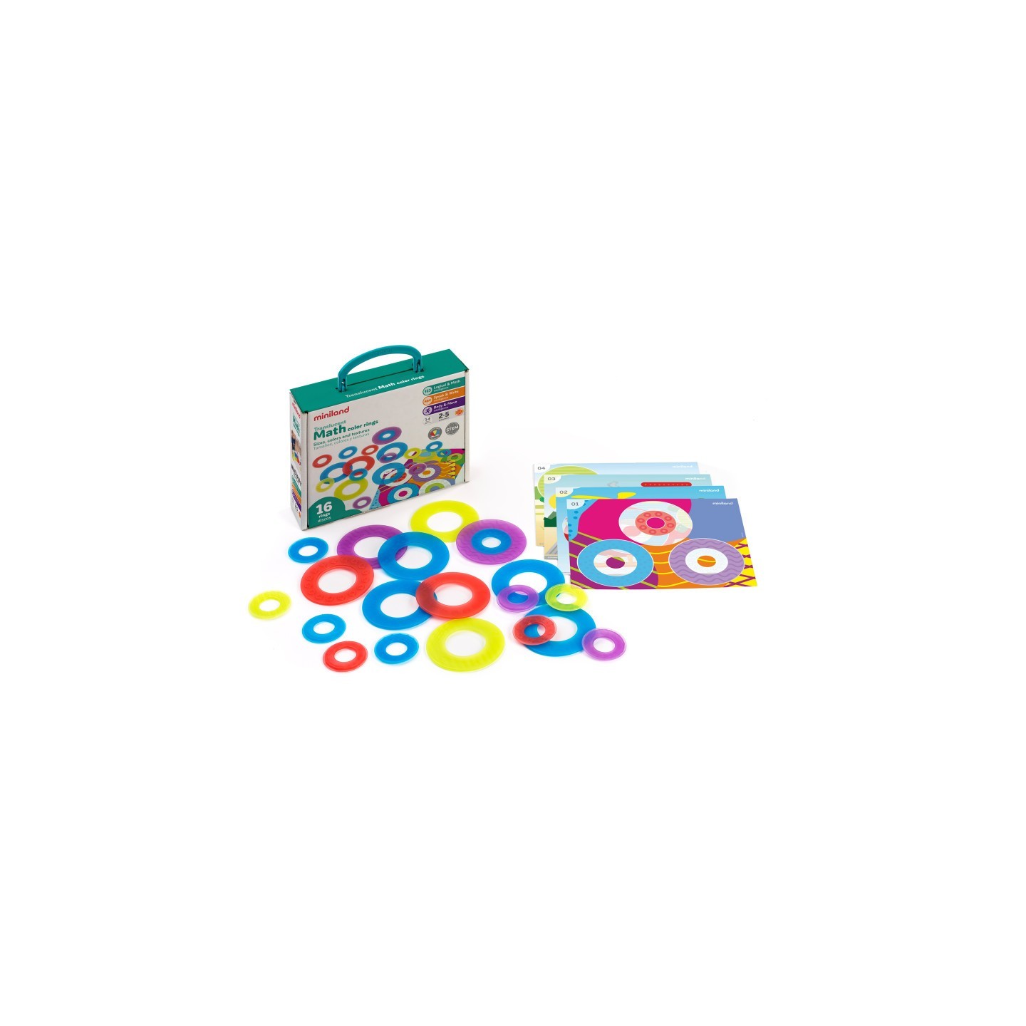 Miniland Translucent Math Color Rings