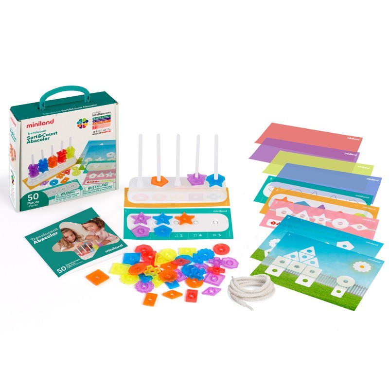 Miniland Translucent Sort & Count Abacolor