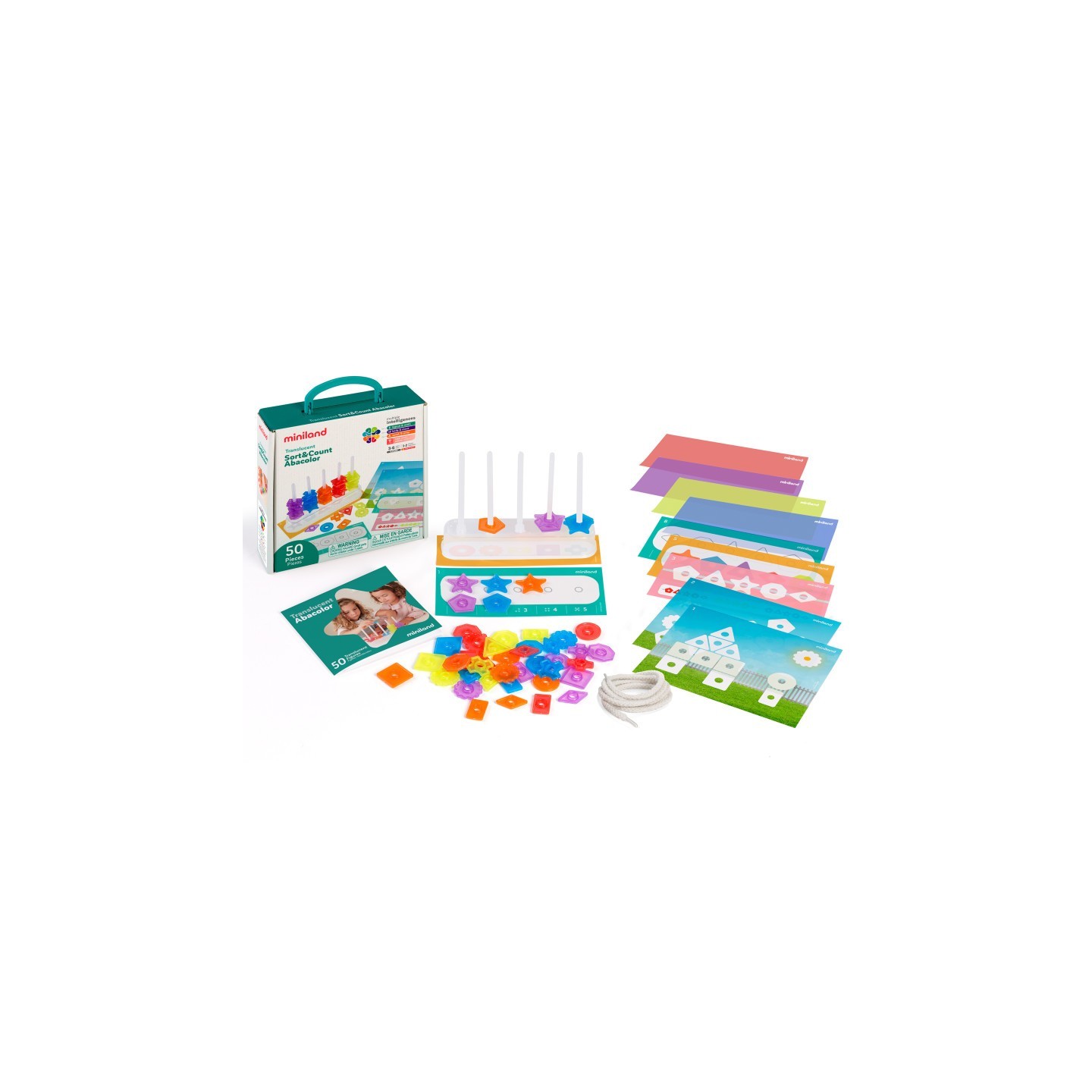 Miniland Translucent Sort & Count Abacolor