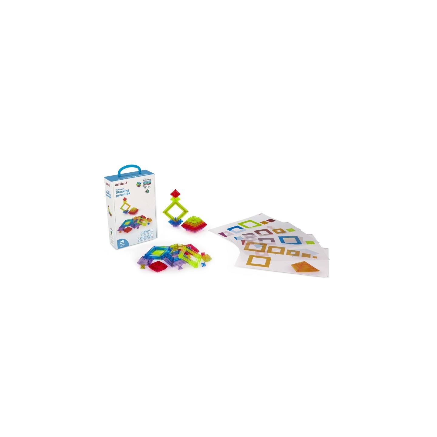 Miniland Translucent Stacking Pyramids
