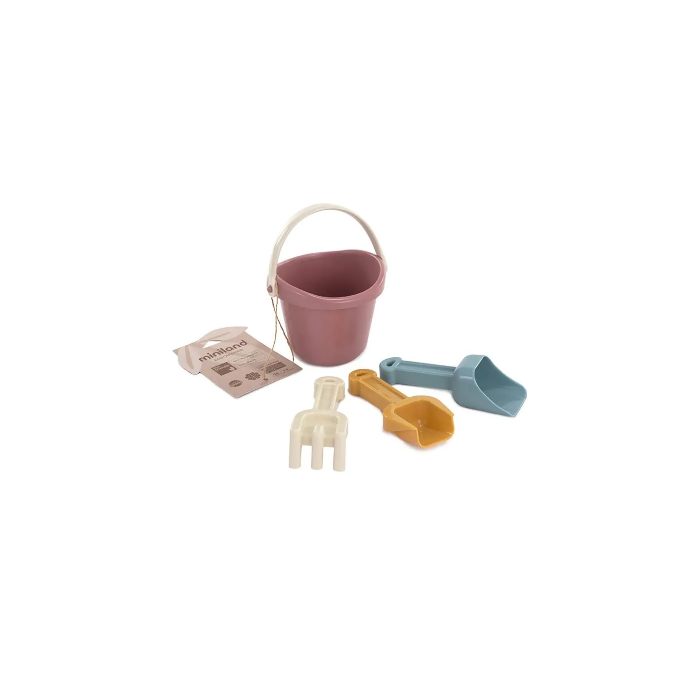 Miniland ECO Baby Sand Set, Pastel Colors