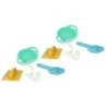 Miniland ECO Toy Sand Construction Set , Assorted Colors, 4 Pieces Per Set, 2 Sets