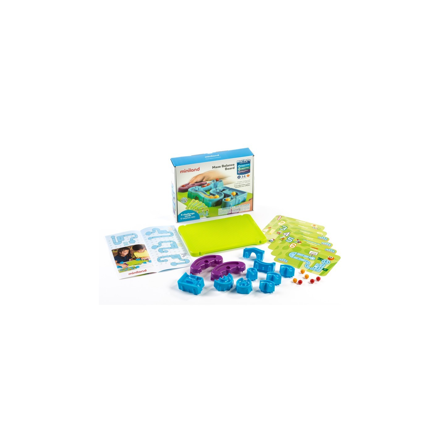 Miniland Maze Balance Board, 24 Pieces