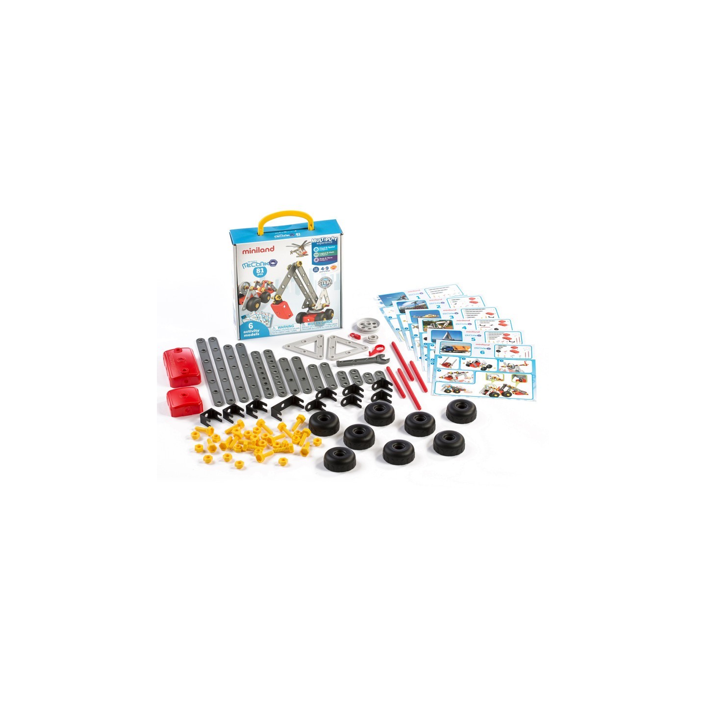 Miniland Mecaniko, Vehicle Building Set, 81 Pieces