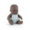 Miniland My Friends & Me Baby Doll, African Boy, 8-1/4" (Bag)