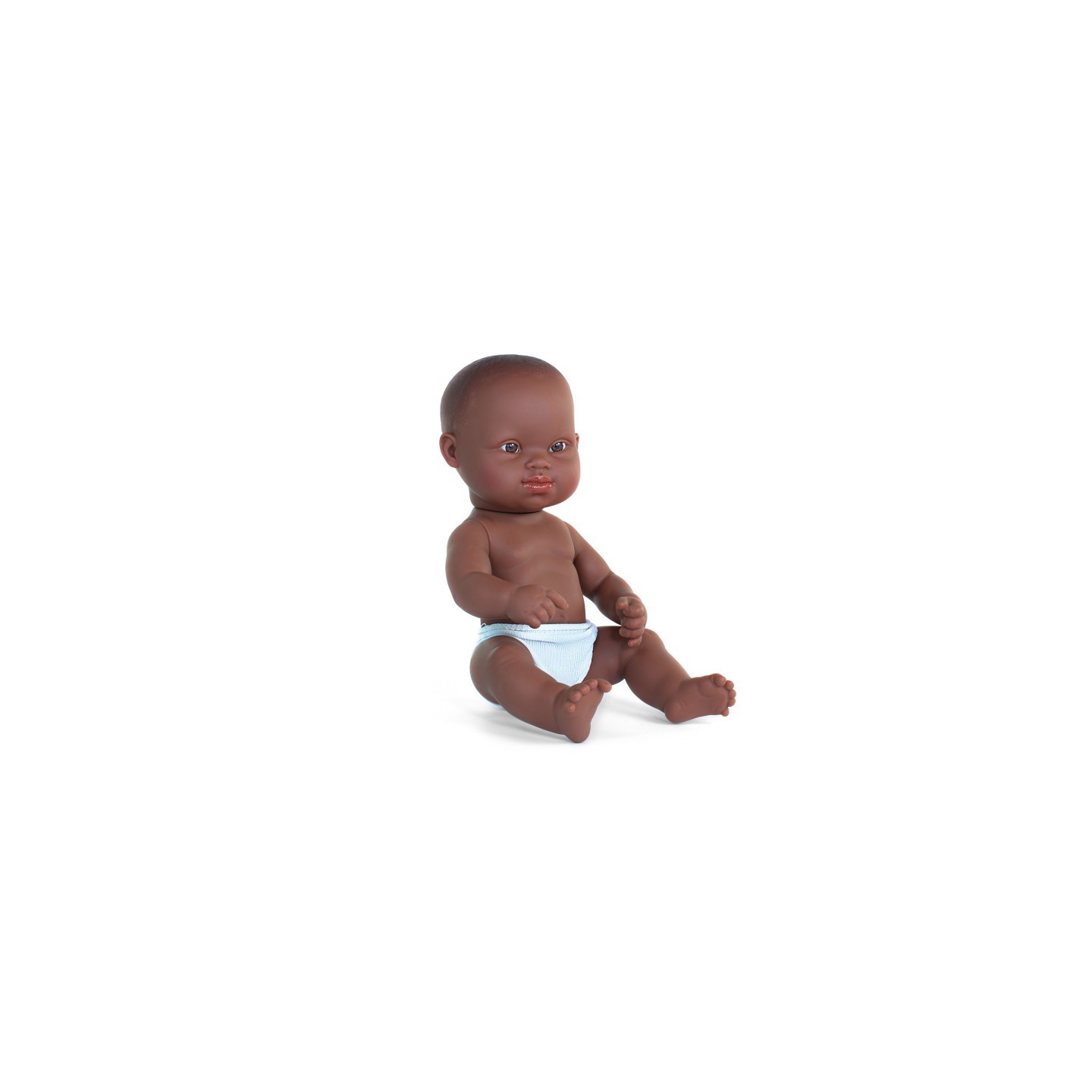 Miniland Baby Doll African Girl with Down Syndrome, 12-5/8"