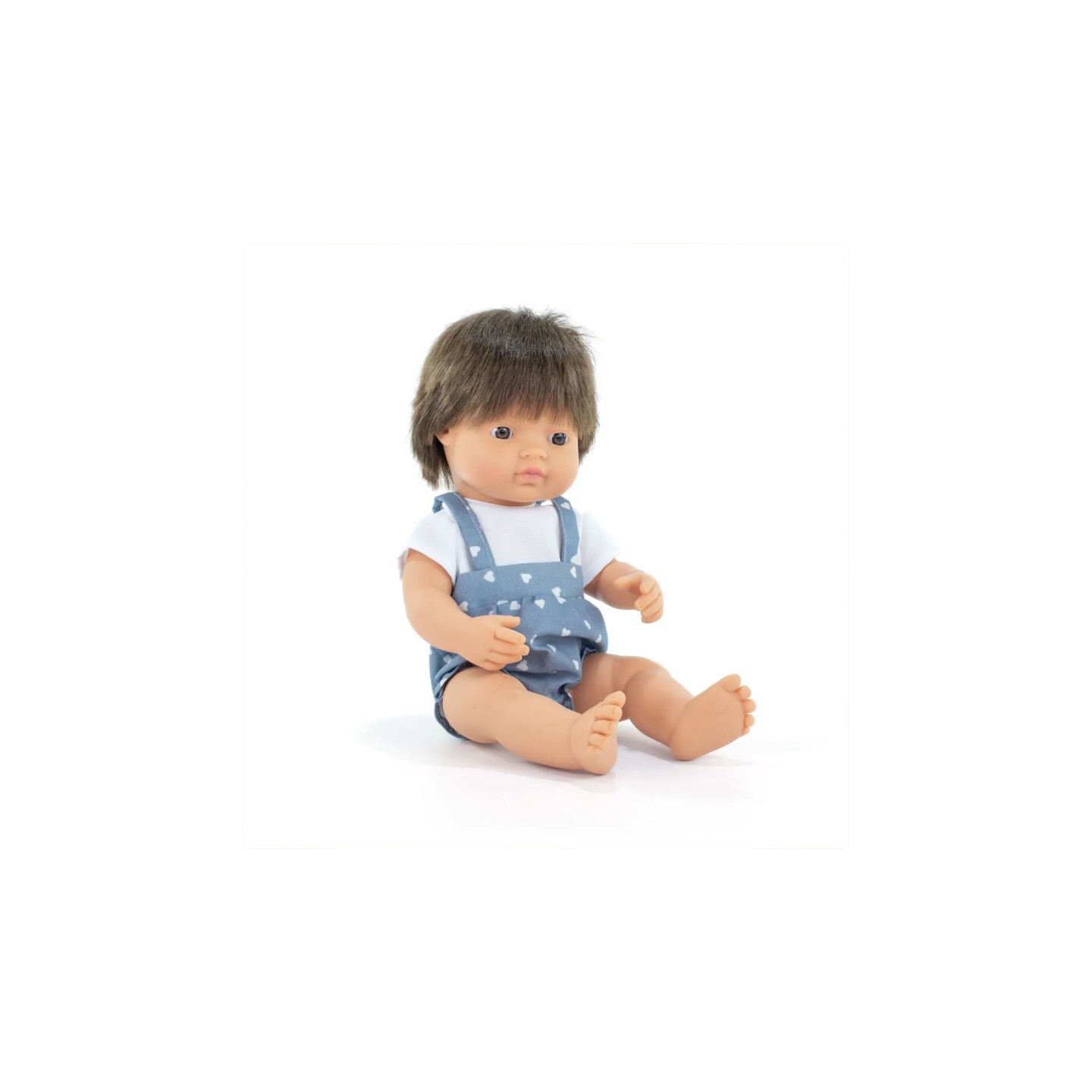 Miniland My Friends & Me Baby Doll, Brunette Boy, 15", Boxed