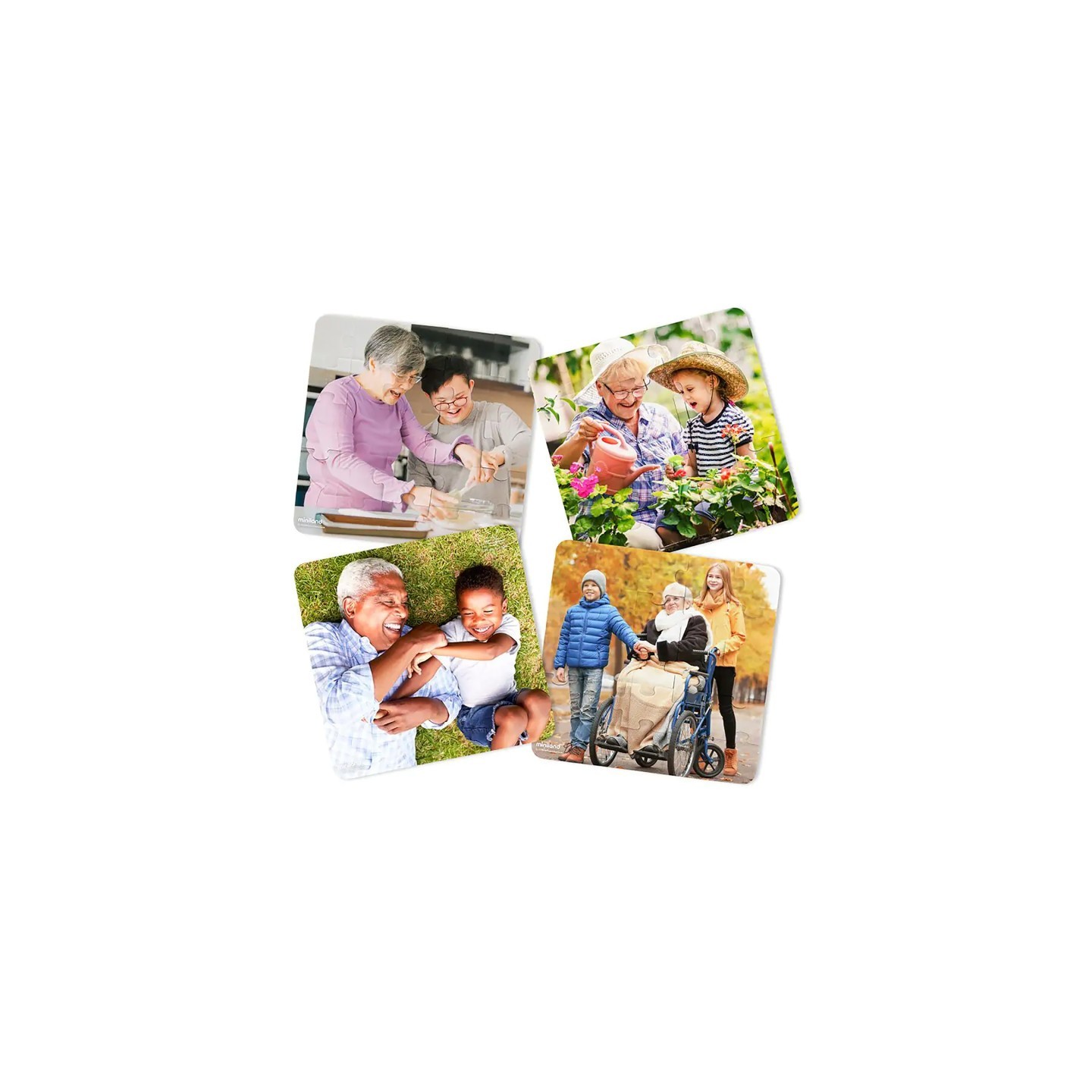 Miniland Grandparents Puzzles, Set of 4