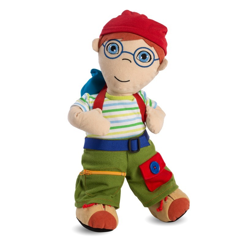 Miniland Multicultural Fastening Dolls, Caucasian Boy