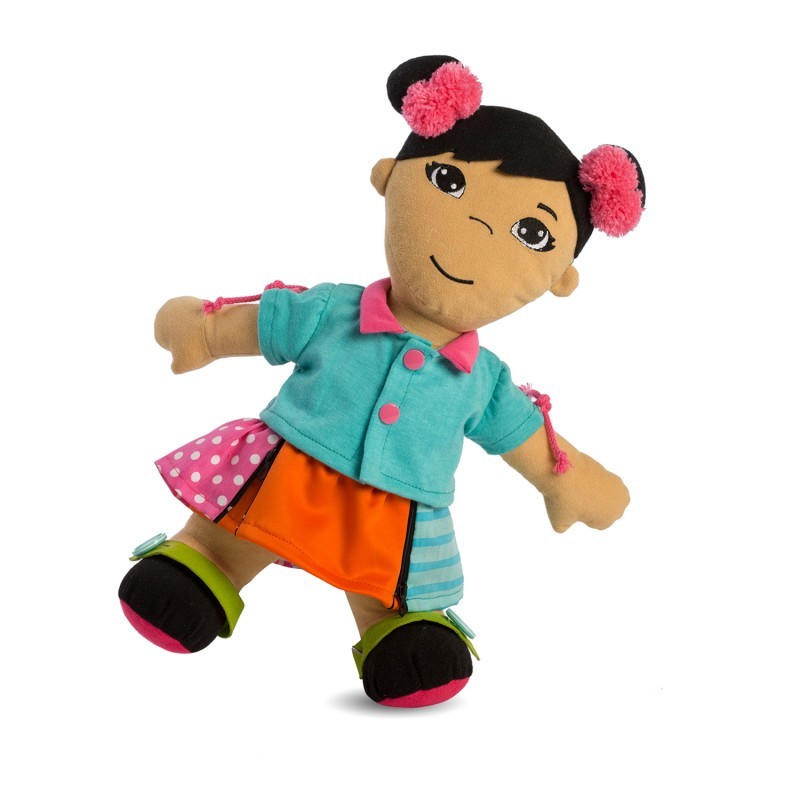 Miniland Multicultural Fastening Dolls, Asian Girl
