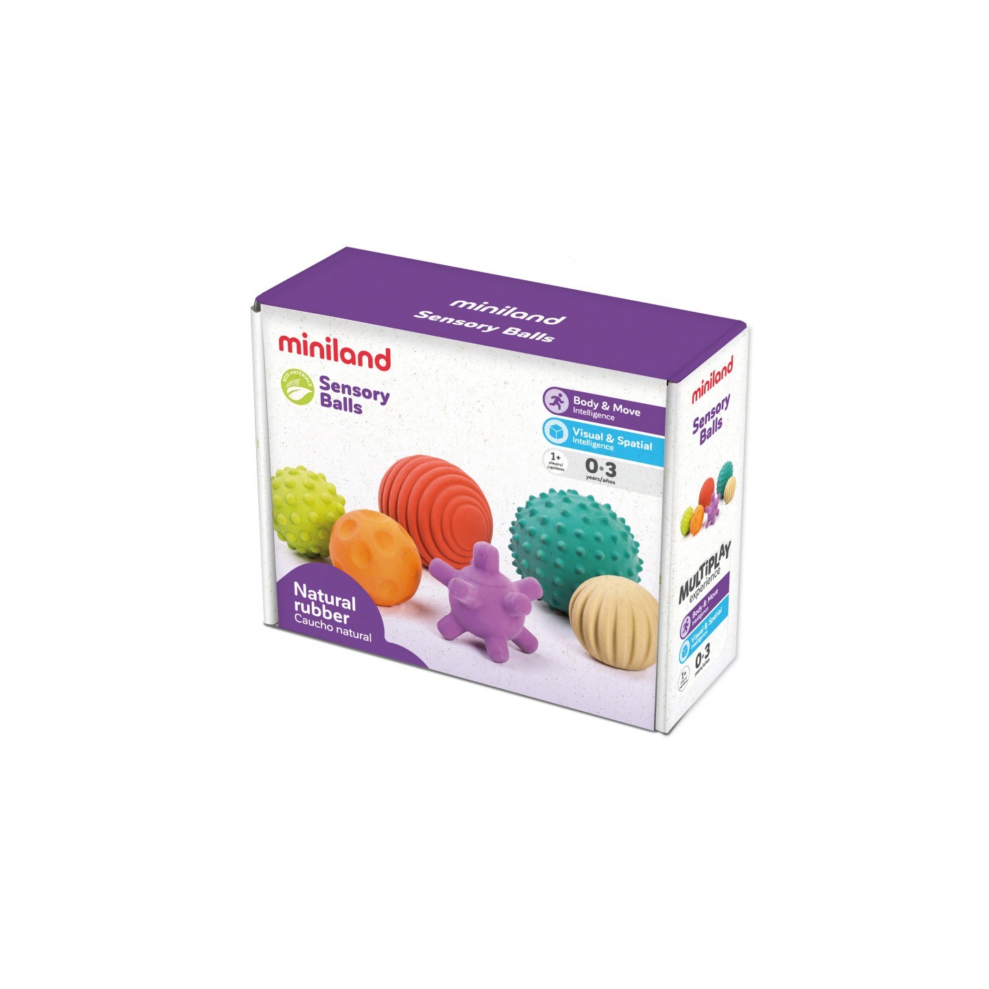 Miniland Sensory Balls, Set of 6